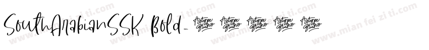 SouthArabianSSK Bold字体转换